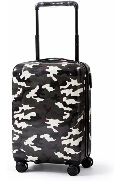 PK PARTNER Cabin Size Hand Carry on Luggage, 20 Inch, ABS Hard Shell Suitcase with Spinner Wheels and Secure Lock, 7-9 kg Capacity (MILITTARY GREEN)