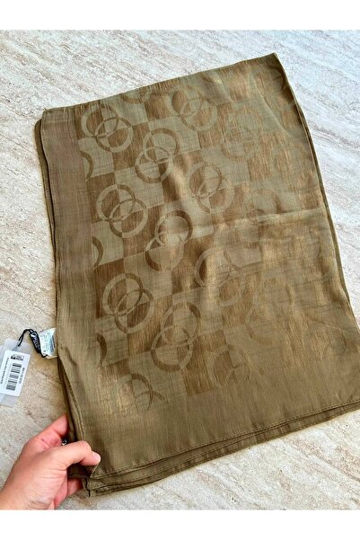 HAREM SCARF وشاح نورا بيرل دايموند أورين باللون الأخضر الزيتي