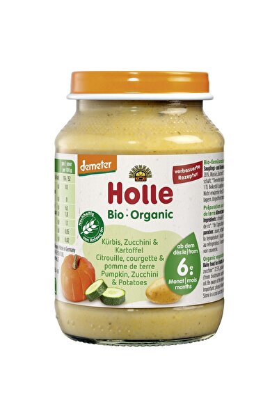 Holle Piure din zucchini dovleac si cartofi pentru copii fara gluten 6 luni,