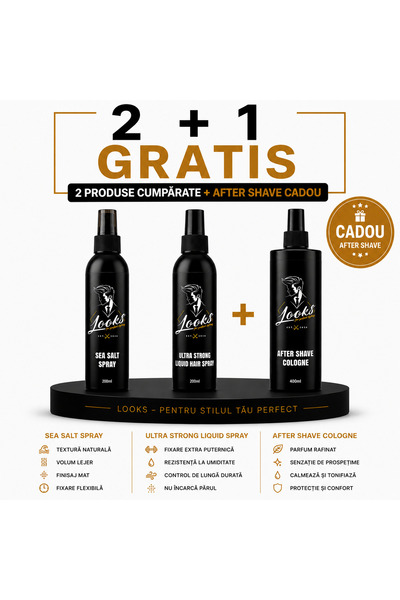 LooksConcept 2 + 1 GRATIS - Produse pentru întreținerea părului(bărbați) - PROMO