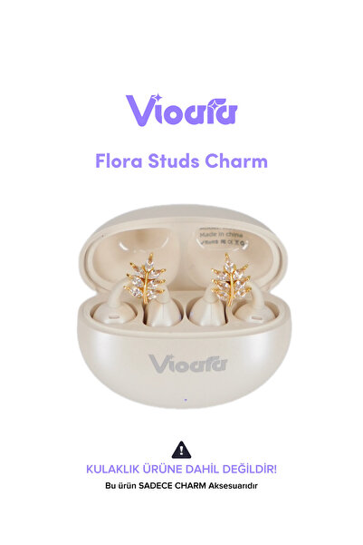 Vioara Charms Clip-On Headphone Compatible Charm Ornament (2 Pcs)