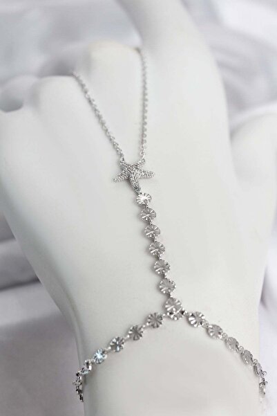 Inure Jewelry نماذج نجم البحر من النحاس والزركون باللون الفضي طراز شاهمران