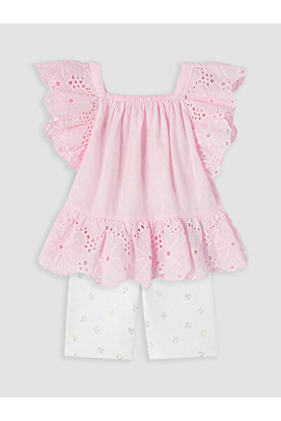 LC Waikiki Quality Pieces from Çelebi Store: Scallop Embroidered Baby Girl Set