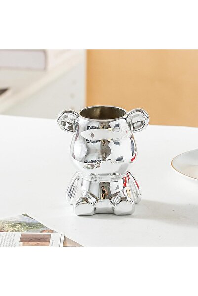 Arabest 6 PCS Light Luxury Fruit Fork Bear Set, Stainless Steel Fruit Fork fo...