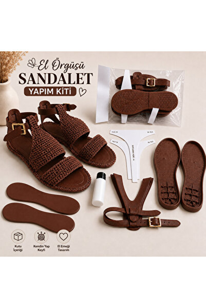 DH Tuhafiye KENDİN YAP EL ÖRGÜ SANDALET KİTİ