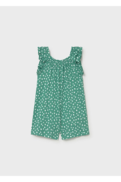 MAYORAL Baby Girl Printed Ruffled Short Romper 1829