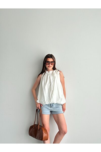 Generic Brand Halter Neck Balloon Blouse