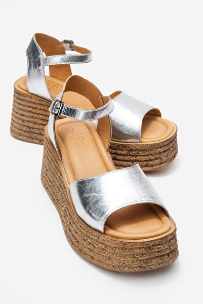 Zeynep Sıradağlı Liam Women's Genuine Leather Sandals Lame