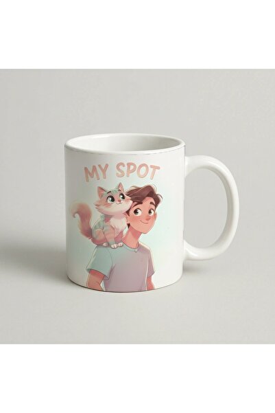 Petgifts Cana Cadou Personalizat Amuzanta Cu Mesaj My Spot - Ceramica 330 Ml