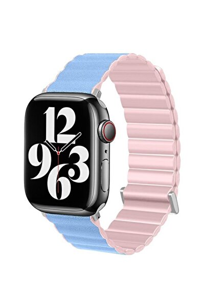 Beline Curea magnetică Pro reversibilă pentru Apple Watch 42/44/45/49mm, Roz/...