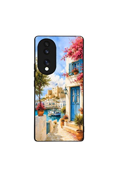 Sonique Θήκη Greek Island Muse Series για Honor 70 5G Ροδίτικο Λιμάνι