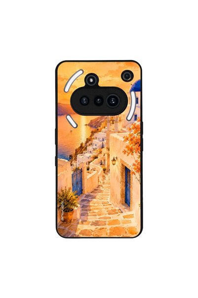 Sonique Θήκη Greek Island Muse Series για Nothing Phone 3a Ηλιοβασίλεμα στην Οία