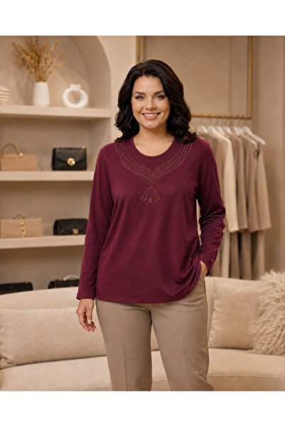 QYA Clothing Wide Size Viscose Embroidered Mother's Cotton (Embroidery May Va...