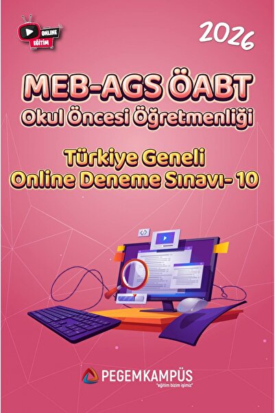 Pegem Akademi Yayıncılık 2026 MEB-AGS ÖABT Okul Öncesi Öğretmenliği Türkiye G...