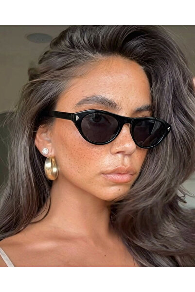 funeyes Patika Siyah Güneş Gözlüğü Unisex Kadın Erkek Trend Tasarım Gözlük Se...