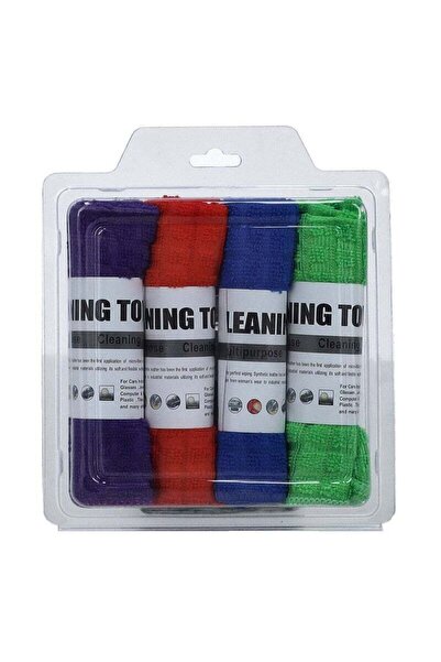 DELCASA 4 Piece Kitchen Towel Set Multicolour 30x30cm