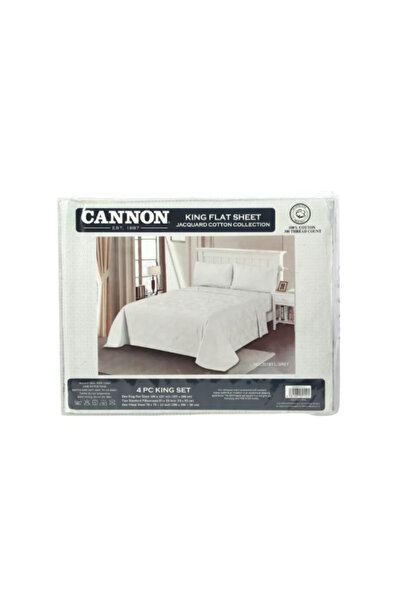Cannon 4-Piece Jacquard Cotton Collection King Bedsheet Set