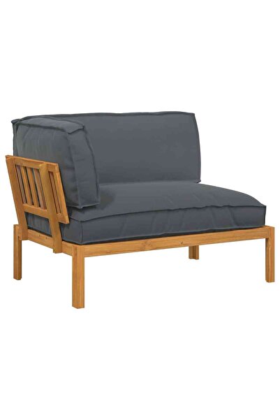vidaxl Set de canapea Antracit 133 x 92 x 69 cm Lemn Solid de Acacia