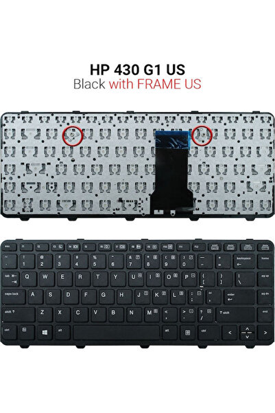 HP Πληκτρολόγιο φορητού υπολογιστή για 430 G1 χωρίς πλαίσιο και με αγγλική (U...