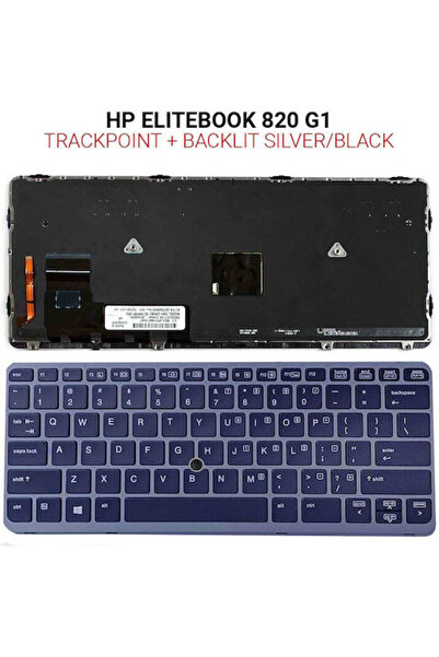 HP Πληκτρολόγιο φορητού υπολογιστή για ELITEBOOK 820 G1 με Trackpoint και αγγ...