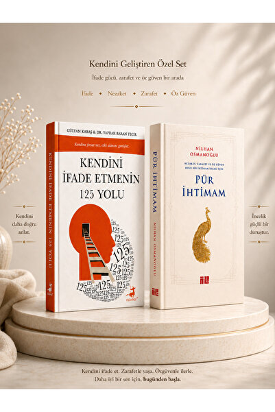 Olimpos Yayınları 2 Kitap / Kendini İfade Etmenin 125 Yolu & Pür İhtimam Set ...