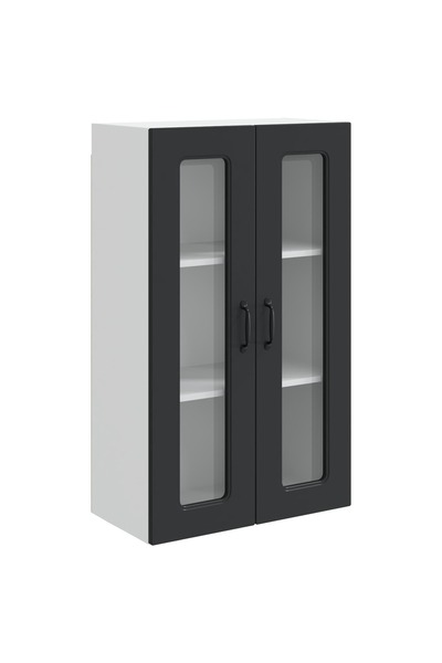 vidaxl Dulap de bucătărie Kalmar Negru 60 x 31 x 100 cm Lemn compozit