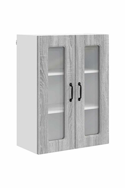 vidaxl Dulap de bucătărie Kalmar Gri Sonoma 60 x 31 x 80 cm