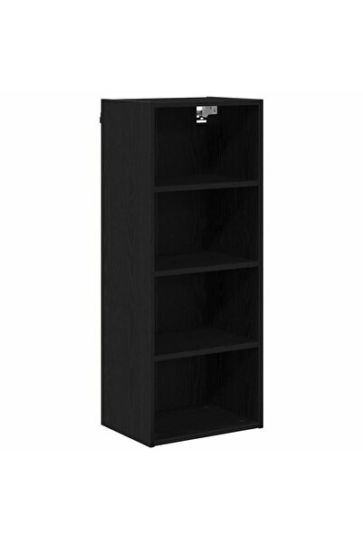 vidaxl Dulap suspendat Stejar Negru 40 x 29,5 x 100 cm Lemn compozit