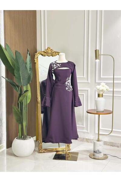 vanus fashion 7207 - فستان سهرة ميدي