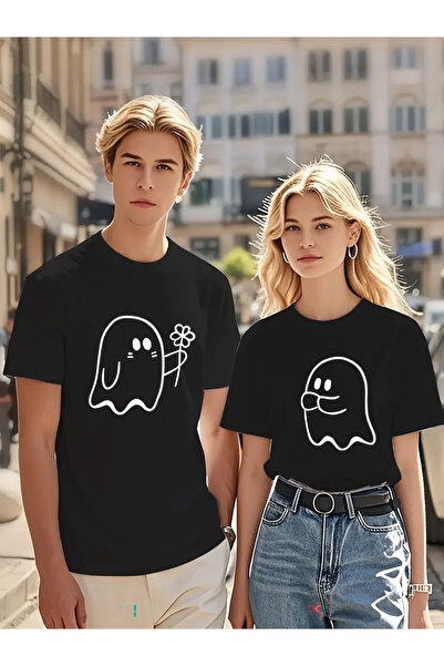 Ciel Lune Dear Couple Combination T-Shirt Ghost Printed Couple Combination Un...