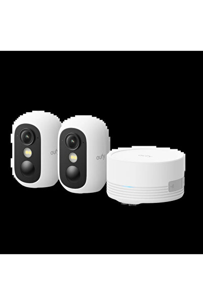 eufy Kit cameră de securitate wireless eufyCam C35 cu HomeBase Mini, 2 camere...