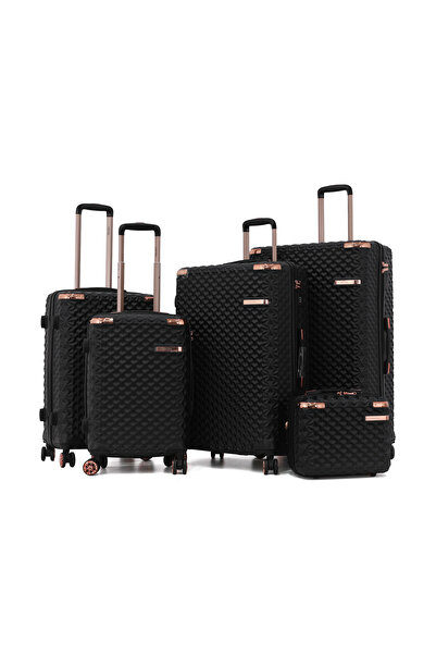 Capital 5-Piece ABS Hardshell Luggage Set (32/28/24/20/14 Inch) –Lightweight ...