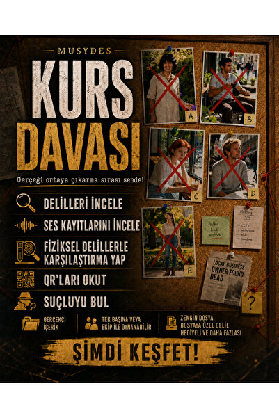 Musydes Kurs Davası, Dedektiflik Oyunu, Cinayet Çözme ve Katili Bulma Oyunu, ...