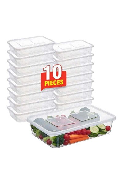Duravel 10Pcs Food Storage Box, Plastic Kitchen Storage Containers with Lids ...