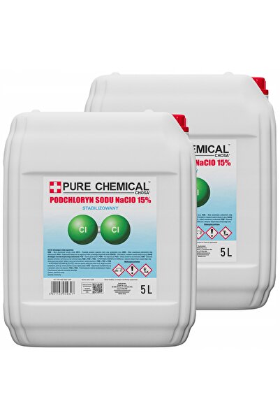 CHOSA Hipoclorit De Sodiu, Pure Chemical, 10 L, Clor Lichid 15%, Recipient Re...