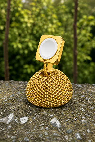 Sapphire 3D ÂPLÊ WATCH - İPHONÊ AKILLI SAATLERE UYGUN ALTIN RENGİ SAAT TUTUCU...