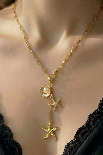 M Miel Kadın gold charm kolye