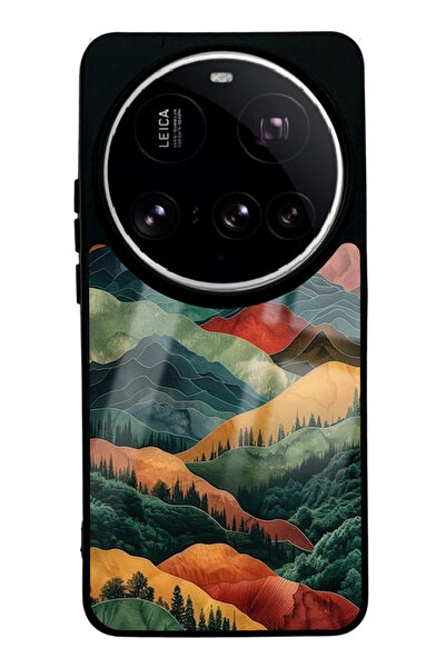 Spoyi Xiaomi 15 Ultra Doğanın Katmanları Tasarımlı Glossy Telefon Kılıfı