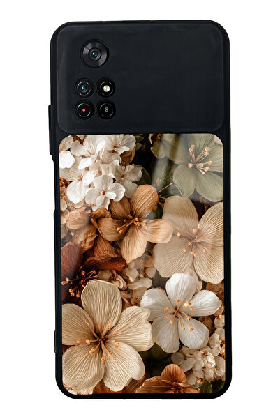 Spoyi Xiaomi Poco M4 Pro Güz Buketi Tasarımlı Glossy Telefon Kılıfı
