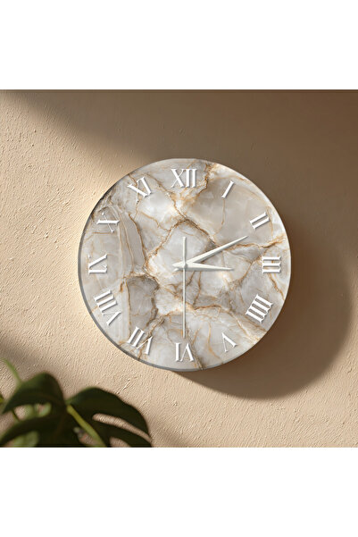 no26dekor Dekoratif Duvar Saati – 33 cm UV Baskılı MDF Duvar Saati