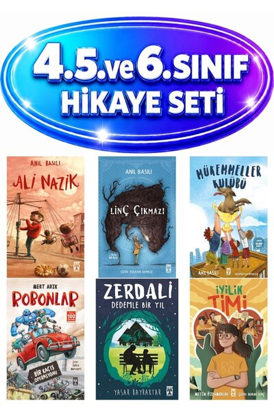 Genç Timaş 4.5 VE 6. SINIF 6 KİTAP SET Ali Nazik Linç Çıkmazı Mükemmeller Kul...