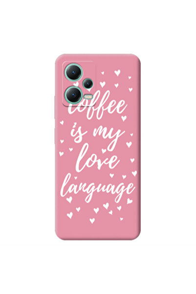 Other Xiaomi Redmi Note 12 Pro 5G Coffe is my love language Pink Colored Sili...