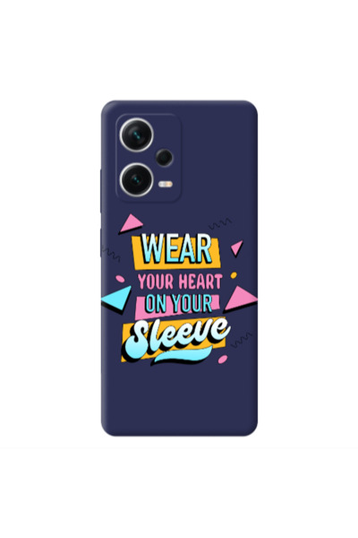 Other Xiaomi Poco X5 Wear Your Heart Dark blue Colored Silicone TPU Θήκη