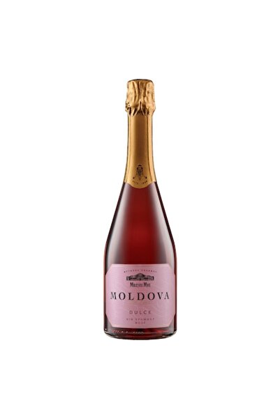 Milestii Mici Sweet Rose Sparkling Wine Moldova de Lux, Milestii Mici, 0.75L