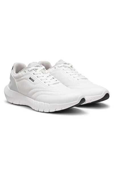 BOSS Erkek Deri Rahat Taban Günlük Kullanım Beyaz Sneaker