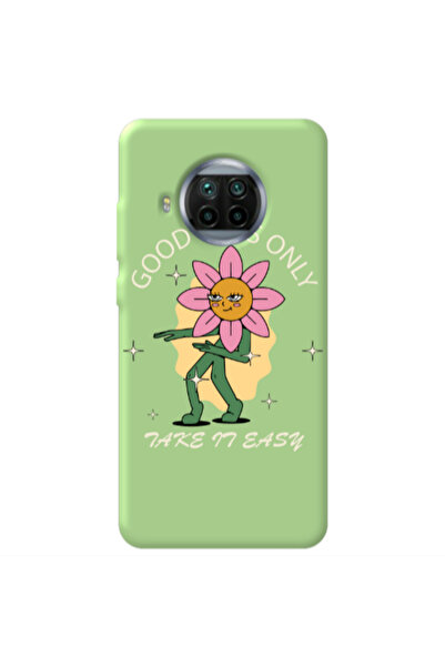 Other Xiaomi Mi 10T Lite Good Vibes Only Light Green Colored Silicone TPU Θήκη