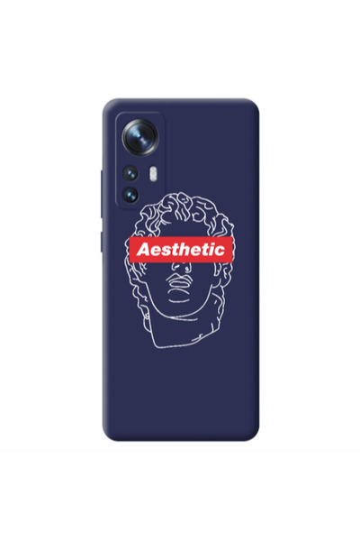 Other Xiaomi Mi 12 Aesthetic Dark blue Colored Silicone TPU Θήκη