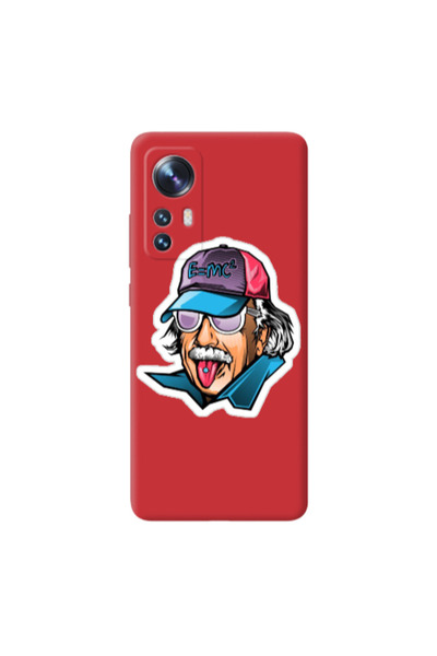 Other Xiaomi Mi 12 Pro Einstein Red Colored Silicone TPU Θήκη