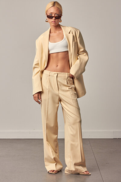 Beyyoglu Single Pleat Palazzo Trousers