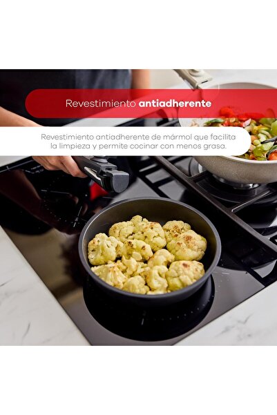 Bergner Click & Cook Jumbo 10-Piece Cookware Set by Bergner, Black, Easy Clic...